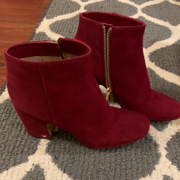 michael michael kors women's elaine block heel booties